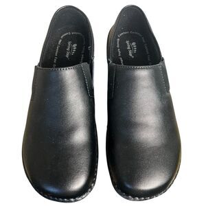 Spring Step Professional MANILA Slip-On Shoes Womens 8.5M Black Leather Nursing